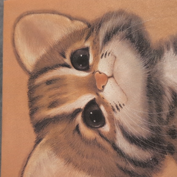 70s Vintage Hallmark Photo Album Cat Leopard Cub Large Scrapbook - Picture 6 of 11